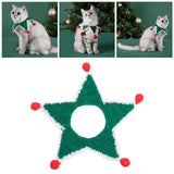 Maxbell Cable Knit Dog Scarf Christmas Cat Dog Winter Scarf Collar Neck Neckerchief Green1