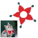 Maxbell Cable Knit Dog Scarf Christmas Cat Dog Winter Scarf Collar Neck Neckerchief Red 1