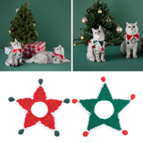 Maxbell Cable Knit Dog Scarf Christmas Cat Dog Winter Scarf Collar Neck Neckerchief Red 1