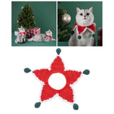 Maxbell Cable Knit Dog Scarf Christmas Cat Dog Winter Scarf Collar Neck Neckerchief Red 1