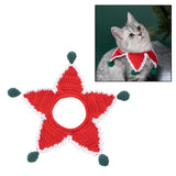 Maxbell Cable Knit Dog Scarf Christmas Cat Dog Winter Scarf Collar Neck Neckerchief Red 1