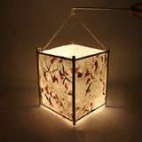 Maxbell Lantern Portable Wooden Luminous Chinese Light Lamp for New Year Holiday K