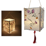 Maxbell Lantern Portable Wooden Luminous Chinese Light Lamp for New Year Holiday K