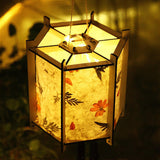 Maxbell Lantern Portable Wooden Luminous Chinese Light Lamp for New Year Holiday H