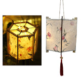 Maxbell Lantern Portable Wooden Luminous Chinese Light Lamp for New Year Holiday H