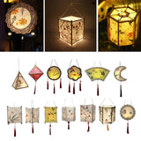 Maxbell Lantern Portable Wooden Luminous Chinese Light Lamp for New Year Holiday A