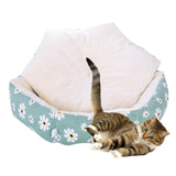 Maxbell Warm Dog Cat Bed Pet Cushion Soft Sleeping Nest Cave Anti-Slip Green