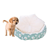 Maxbell Warm Dog Cat Bed Pet Cushion Soft Sleeping Nest Cave Anti-Slip Green