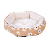 Maxbell Warm Dog Cat Bed Pet Cushion Soft Sleeping Nest Cave Anti-Slip Yellow