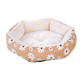 Maxbell Warm Dog Cat Bed Pet Cushion Soft Sleeping Nest Cave Anti-Slip Yellow