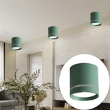 Maxbell Cylinder Ceiling Light LED Downlight Fixtures Office Bedroom Lighting Green