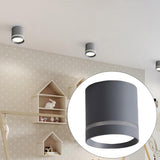 Maxbell Cylinder Ceiling Light LED Downlight Fixtures Office Bedroom Lighting Gray