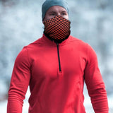 Maxbell Breathable Neck Gaiter Bandana Mask Balaclava Face Cover Scarf for Cycling Red