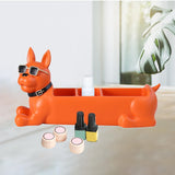 Maxbell Desk Organizer Decoration Trinket Container for Entrance Bedroom Desk Orange