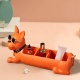 Maxbell Desk Organizer Decoration Trinket Container for Entrance Bedroom Desk Orange