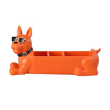 Maxbell Desk Organizer Decoration Trinket Container for Entrance Bedroom Desk Orange