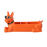 Maxbell Desk Organizer Decoration Trinket Container for Entrance Bedroom Desk Orange