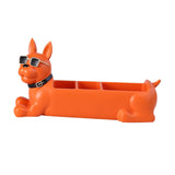 Maxbell Desk Organizer Decoration Trinket Container for Entrance Bedroom Desk Orange