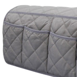 Maxbell 14 Pockets Sofa Armrest Organizer Hanging Storage Bag for Magazine DVD Phone Gray