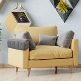 Maxbell 14 Pockets Sofa Armrest Organizer Hanging Storage Bag for Magazine DVD Phone Gray