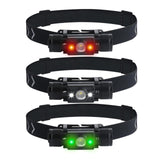 Maxbell Portable Flashlight Headlamp Rainstorm Bright for Running Hiking Adults F