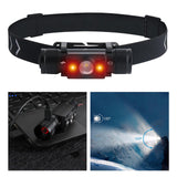 Maxbell Portable Flashlight Headlamp Rainstorm Bright for Running Hiking Adults D