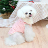 Maxbell Autumn Winter Padded Vest Dog Jacket Pet Clothes Warm Supplies Pink M