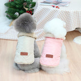 Maxbell Autumn Winter Padded Vest Dog Jacket Pet Clothes Warm Supplies Pink M