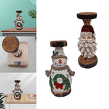 Maxbell Pillar Candle Holder Stand Candlestick Wedding Home Office Tea Light Decor Snowman