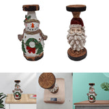 Maxbell Pillar Candle Holder Stand Candlestick Wedding Home Office Tea Light Decor Snowman