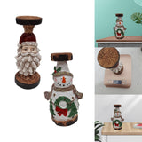 Maxbell Pillar Candle Holder Stand Candlestick Wedding Home Office Tea Light Decor Snowman