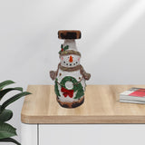 Maxbell Pillar Candle Holder Stand Candlestick Wedding Home Office Tea Light Decor Snowman