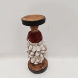 Maxbell Pillar Candle Holder Stand Candlestick Wedding Home Office Tea Light Decor Santa Claus