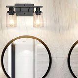 Maxbell Modern 2 Lights Bathroom Vanity Light Wall Sconce Indoor Mount Home Black