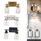 Maxbell Modern 2 Lights Bathroom Vanity Light Wall Sconce Indoor Mount Home Brass