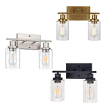 Maxbell Modern 2 Lights Bathroom Vanity Light Wall Sconce Indoor Mount Home Brass