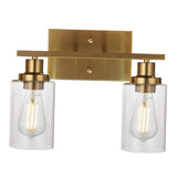 Maxbell Modern 2 Lights Bathroom Vanity Light Wall Sconce Indoor Mount Home Brass