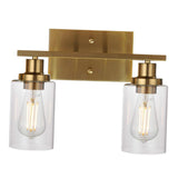 Maxbell Modern 2 Lights Bathroom Vanity Light Wall Sconce Indoor Mount Home Brass