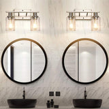 Maxbell Modern 2 Lights Bathroom Vanity Light Wall Sconce Indoor Mount Home Silver