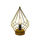 Maxbell Table Lamp Candlestick Iron Lampshade W/ Bulb Desk Light Home Lighting Gold