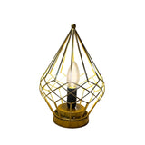 Maxbell Table Lamp Candlestick Iron Lampshade W/ Bulb Desk Light Home Lighting Gold