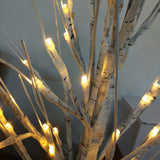 Maxbell Tabletop 24 LED Birch Tree Lights Twig Light White 60cm for Party Christmas