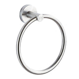 Maxbell Hand Towel Rings Bathroom Round Towel Rack Holder Wall Mounted Circle Hanger Polished