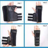 Maxbell Night Sleep Splint Wrist Brace Support Breathable Large Beige Right