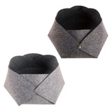 Maxbell Cat Bed Sleeping Felt Mat for Kitten Puppy Transformable Warm Lounge Soft Dark Gray