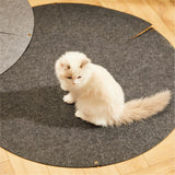 Maxbell Cat Bed Sleeping Felt Mat for Kitten Puppy Transformable Warm Lounge Soft Dark Gray