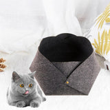 Maxbell Cat Bed Sleeping Felt Mat for Kitten Puppy Transformable Warm Lounge Soft Dark Gray