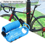 Maxbell Helmet Cable Lock Password Locks for Bicycle Stroller Wheelchair Blue