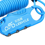 Maxbell Helmet Cable Lock Password Locks for Bicycle Stroller Wheelchair Blue