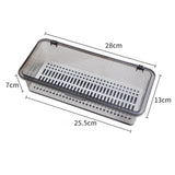 Maxbell Makeup Brush Box Stackable Plastic Portable for Jewelry Makeup Brushes Gray